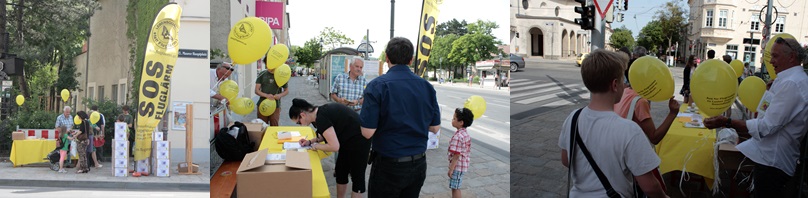 Bilder von der Infoveranstaltung am Mauter Hauptplatz