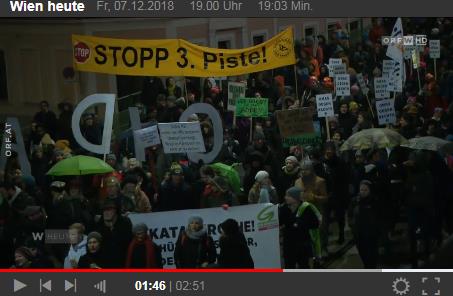 Bericht über die Donnerstag-Demo mit Schwerpunkt Klimaschutz